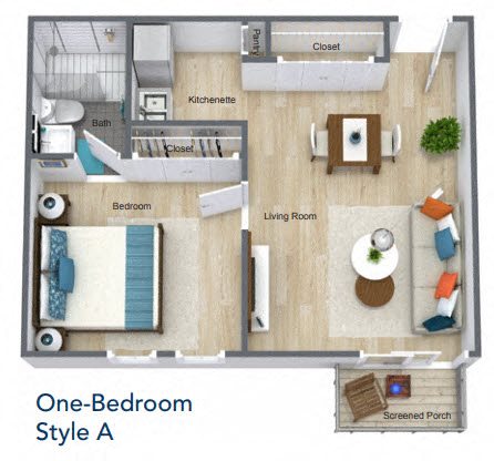 One Bedroom Style A One Bedroom Style A